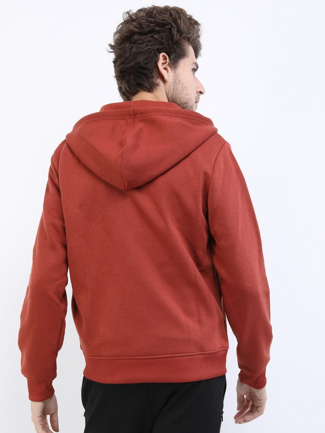 Highlander Men Front Open Hoodie Sweatshirt - Brown - Image 3