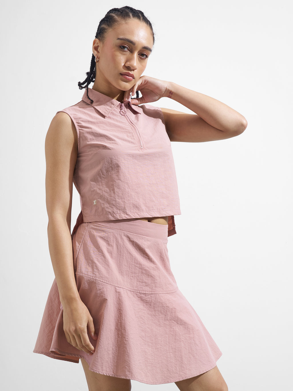 Street By Tokyo Talkies Women Pink Top With Skirt Co-Ords - Pink - Image 6
