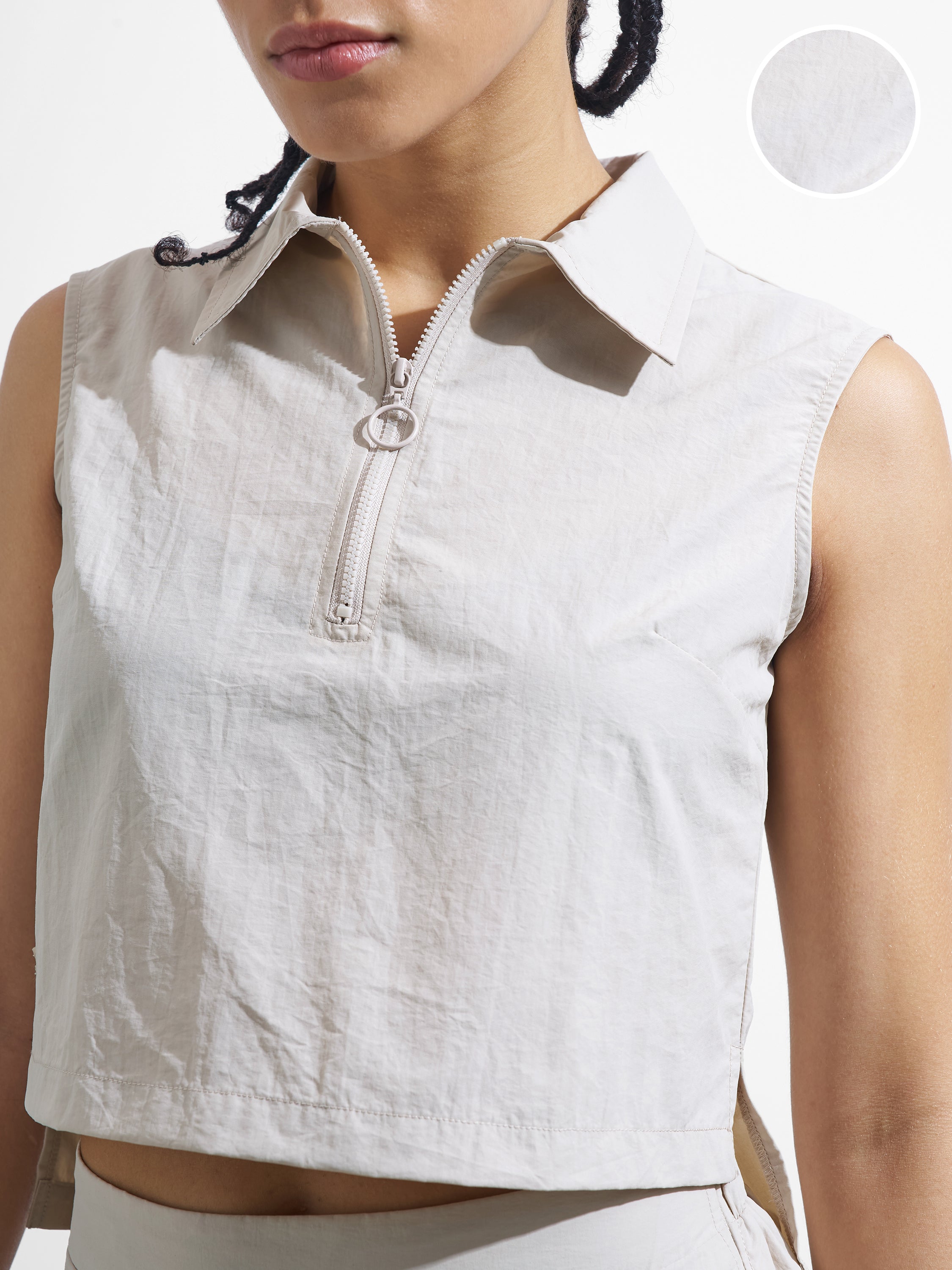 Street By Tokyo Talkies Women Beige Top With Skirt Co-Ords - Beige - Image 5