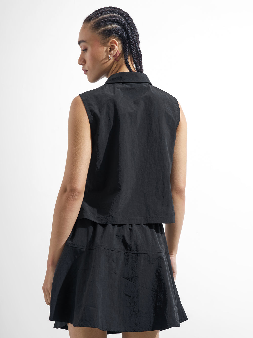 Street By Tokyo Talkies Women Black Top With Skirt Co-Ords - Black - Image 3