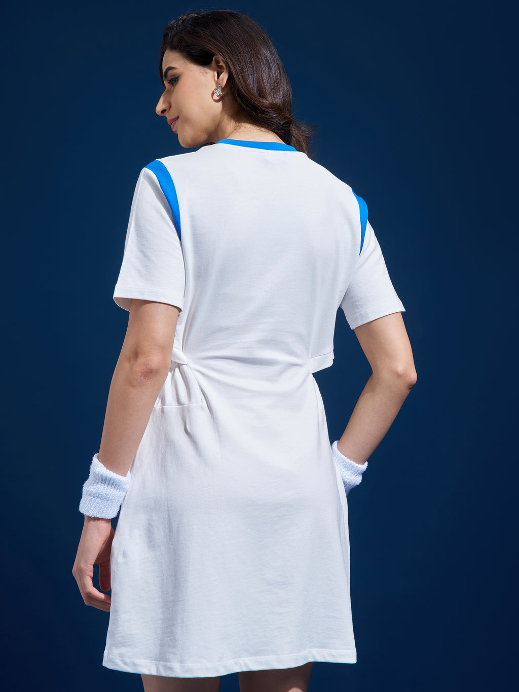 Tokyo Talkies Women White Printed T-shirt Dress - White - Image 3