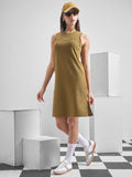 Street By Tokyo Talkies Women Brown Solid T-Shirt Dress - Brown - Image 1