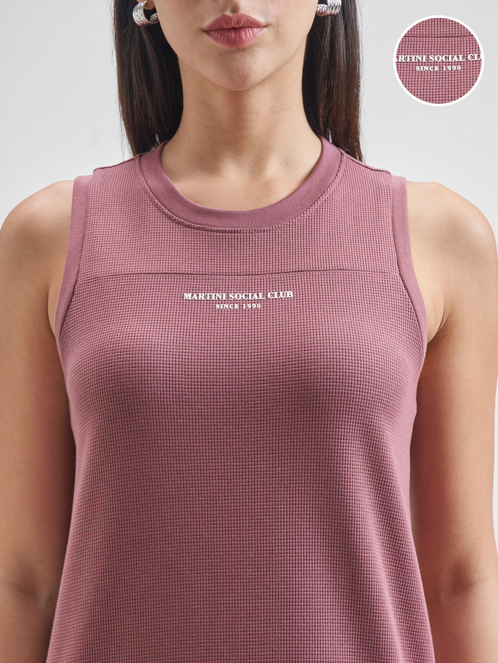 Street By Tokyo Talkies Women Mauve Solid T-Shirt Dress - Mauve - Image 5