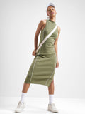 Street By Tokyo Talkies Women Olive Solid Bodycon Dress - Olive - Image 1