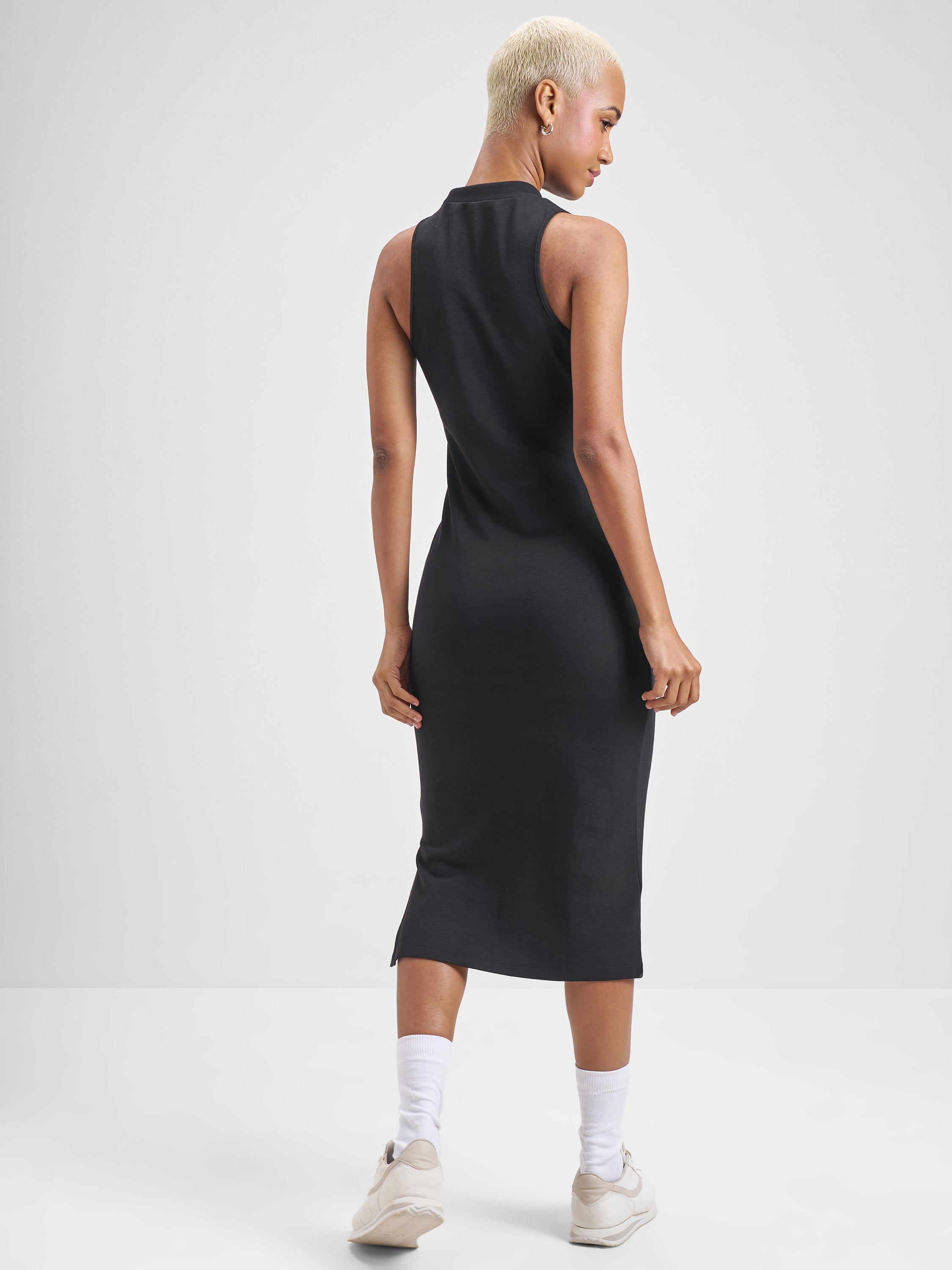 Street By Tokyo Talkies Women Black Solid Bodycon Dress - Black - Image 3