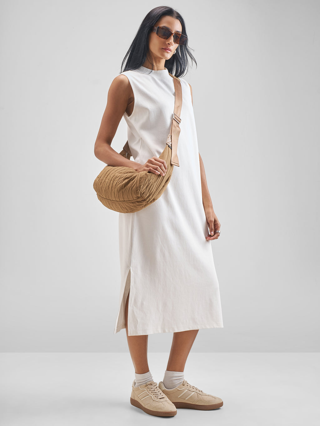 Street By Tokyo Talkies Women White Solid Maxi Dress - White - Image 4