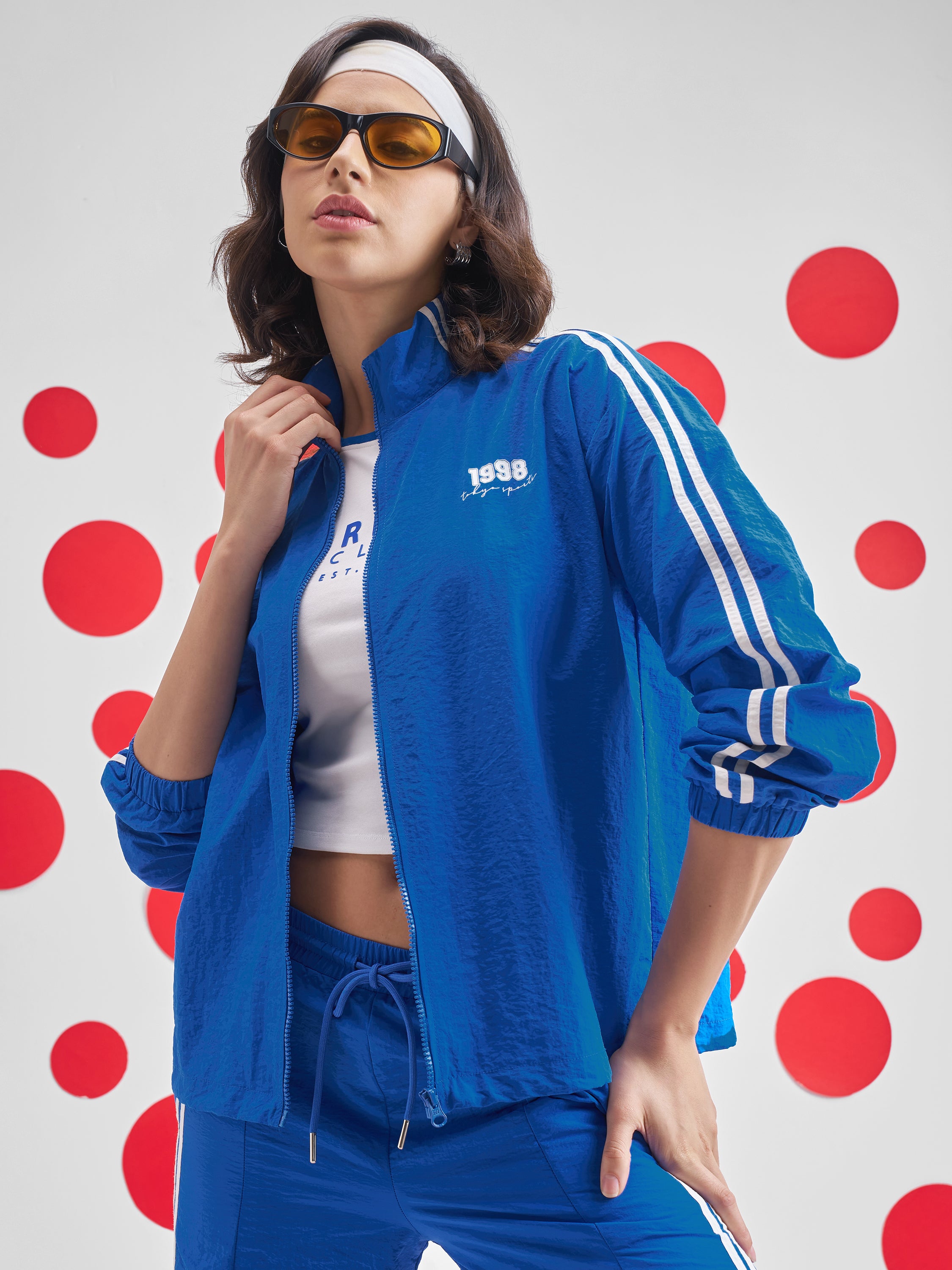 Street By Tokyo Talkies Women Blue Open Front Jacket - Blue - Image 1