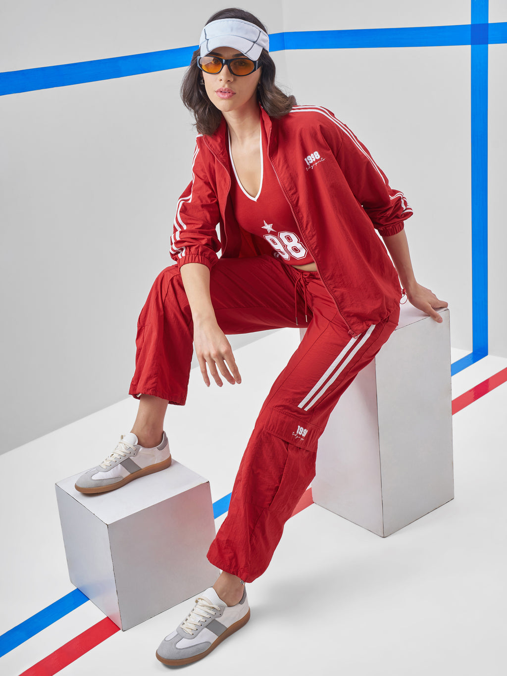 Street By Tokyo Talkies Women Red Open Front Jacket - Red - Image 2