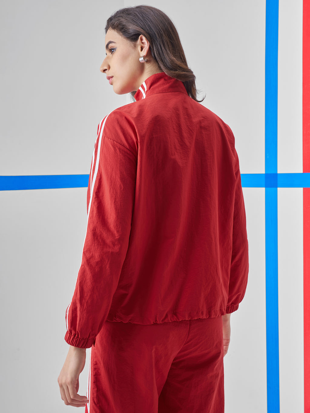Street By Tokyo Talkies Women Red Open Front Jacket - Red - Image 3