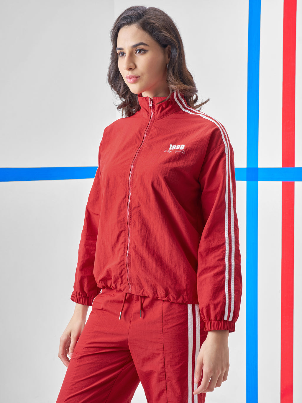 Street By Tokyo Talkies Women Red Open Front Jacket - Red - Image 4