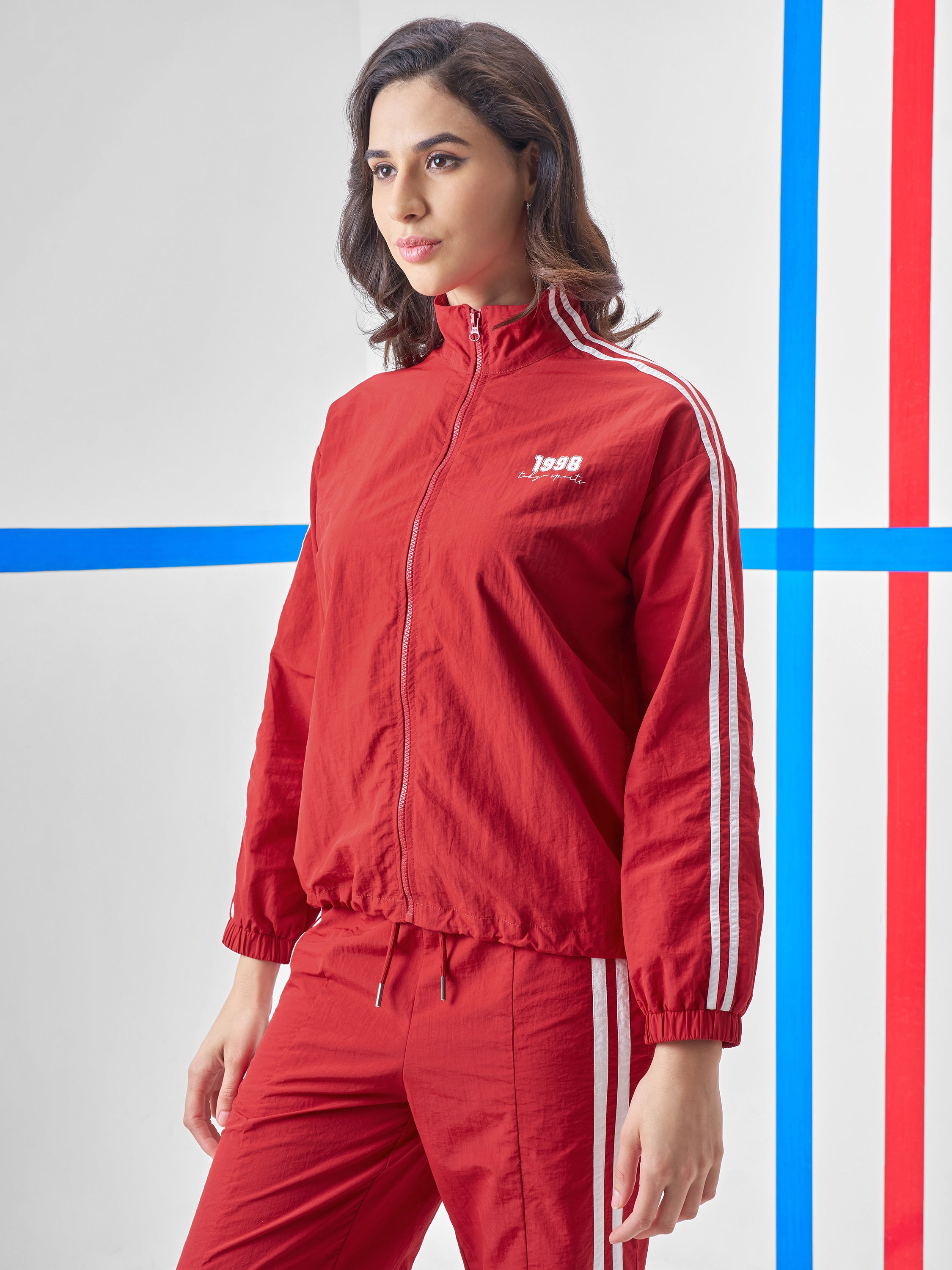 Street By Tokyo Talkies Women Red Open Front Jacket - Red - Image 4