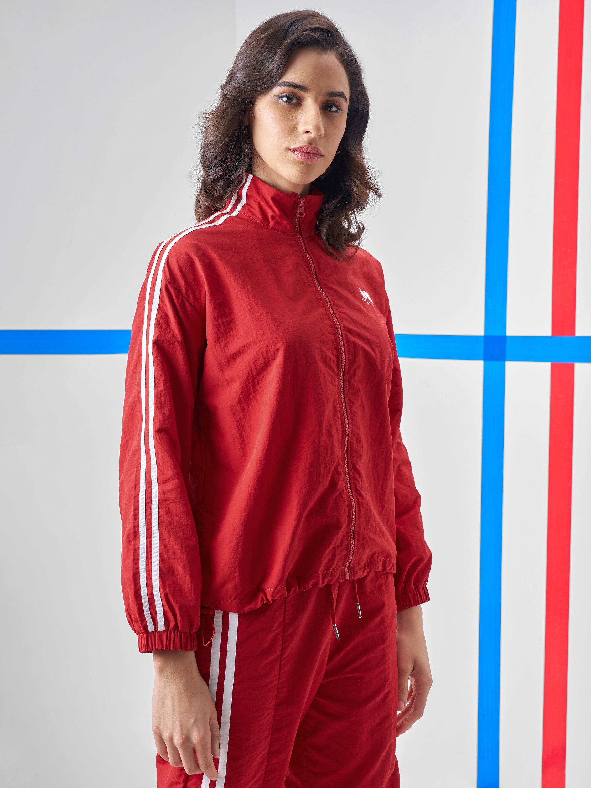 Street By Tokyo Talkies Women Red Open Front Jacket - Red - Image 6