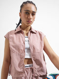 Street By Tokyo Talkies Women Pink Open Front Jacket - Pink - Image 1