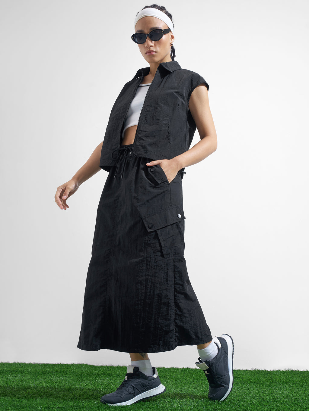 Street By Tokyo Talkies Women Black Open Front Jacket - Black - Image 2