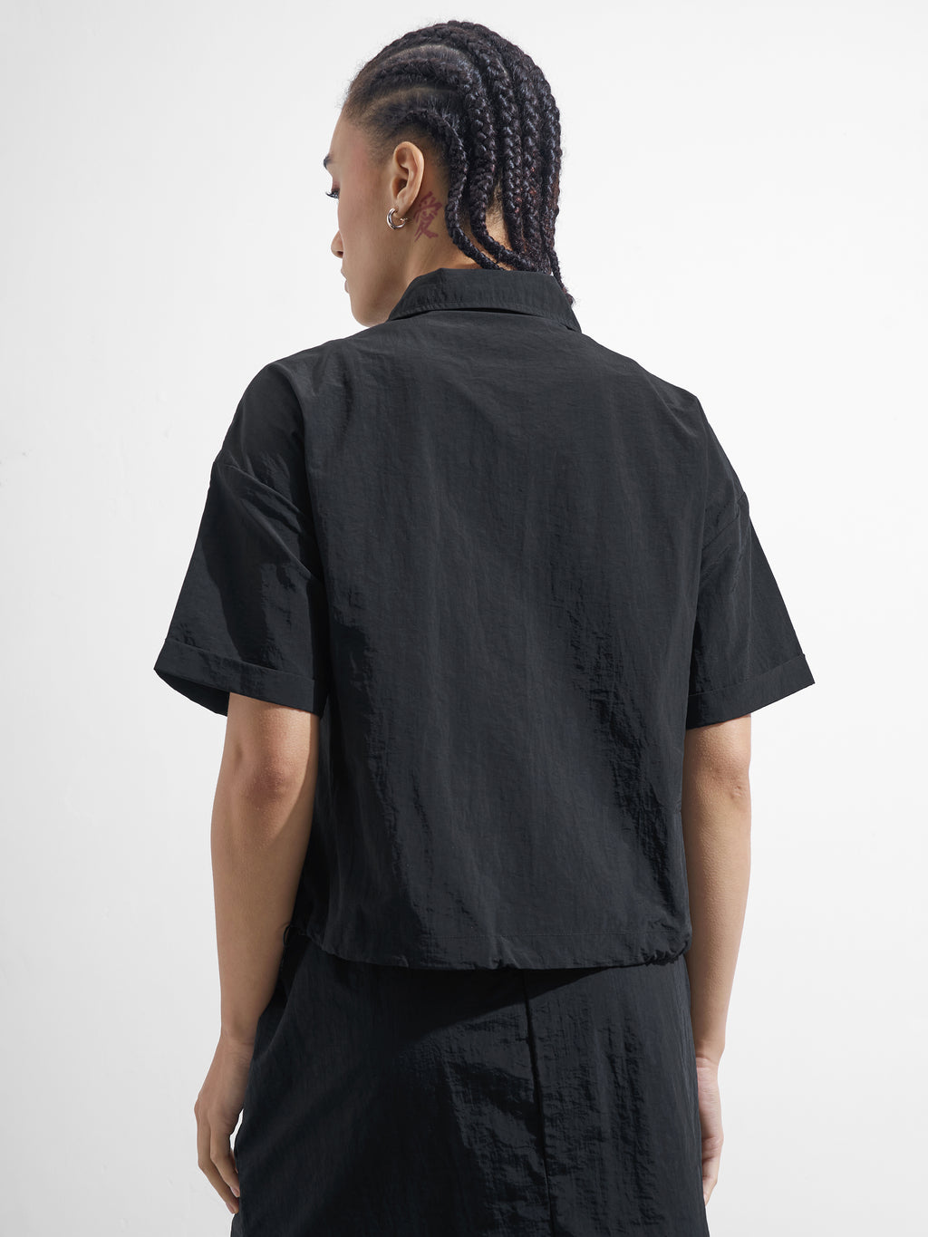 Street By Tokyo Talkies Women Black Open Front Jacket - Black - Image 3
