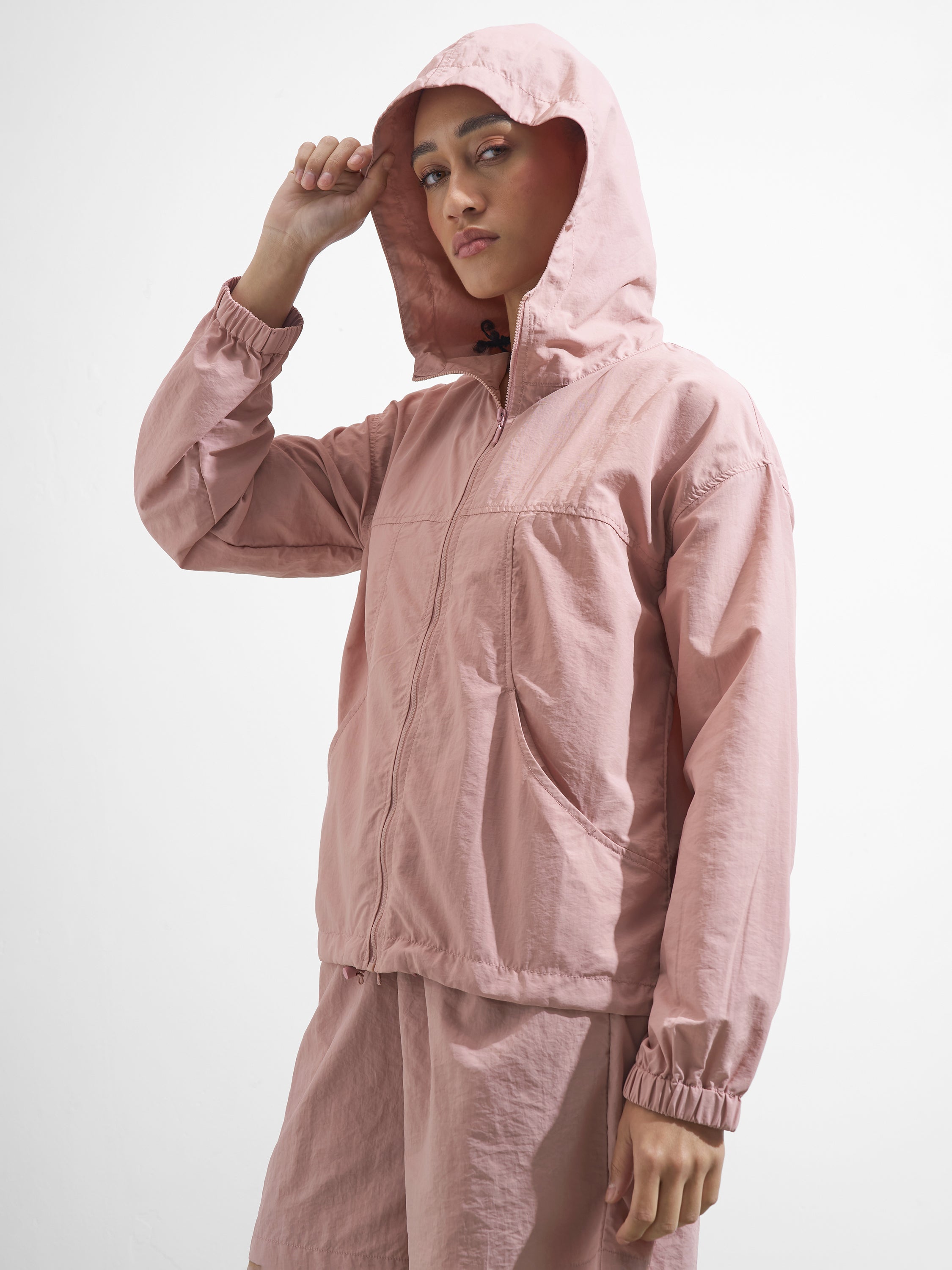 Street By Tokyo Talkies Women Pink Open Front Jacket - Pink - Image 4