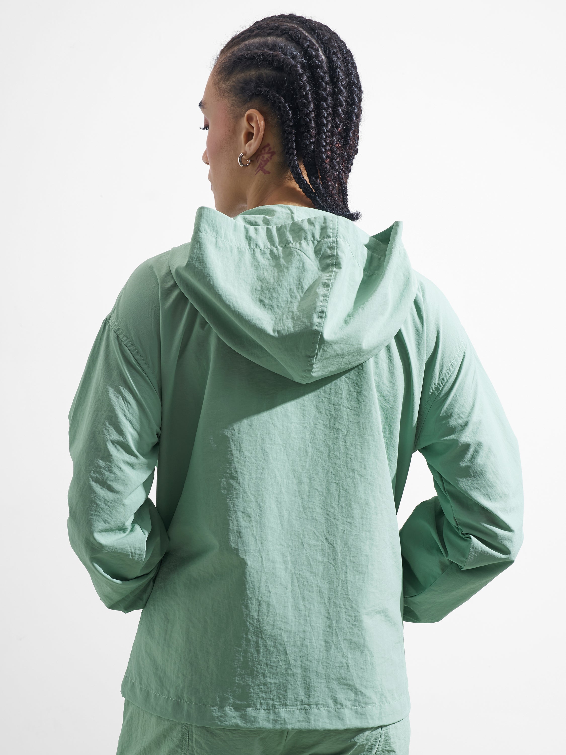Street By Tokyo Talkies Women Green Open Front Jacket - Green - Image 3