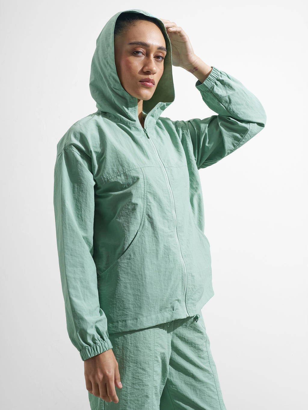 Street By Tokyo Talkies Women Green Open Front Jacket - Green - Image 6