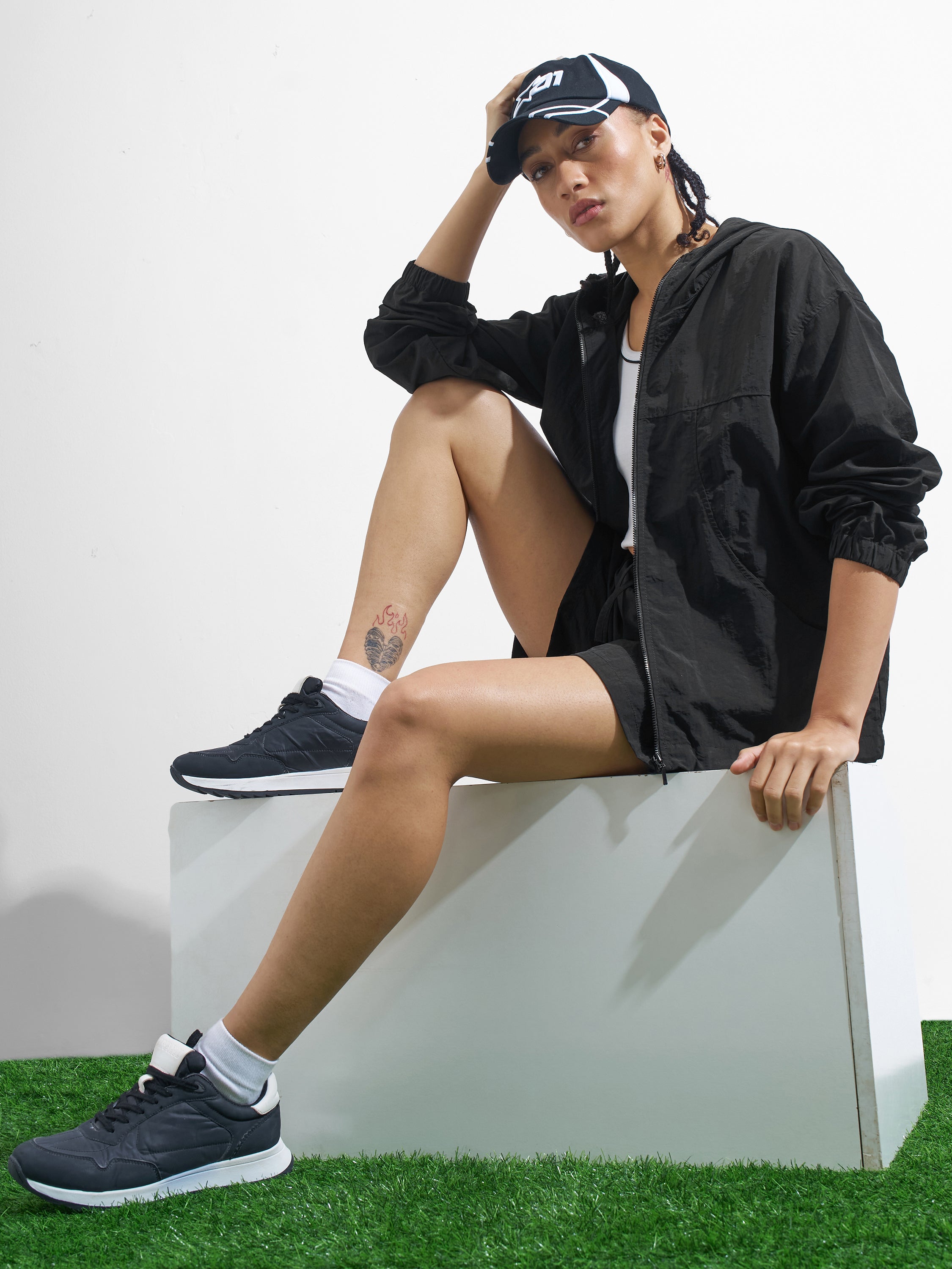 Street By Tokyo Talkies Women Black Open Front Jacket - Black - Image 2