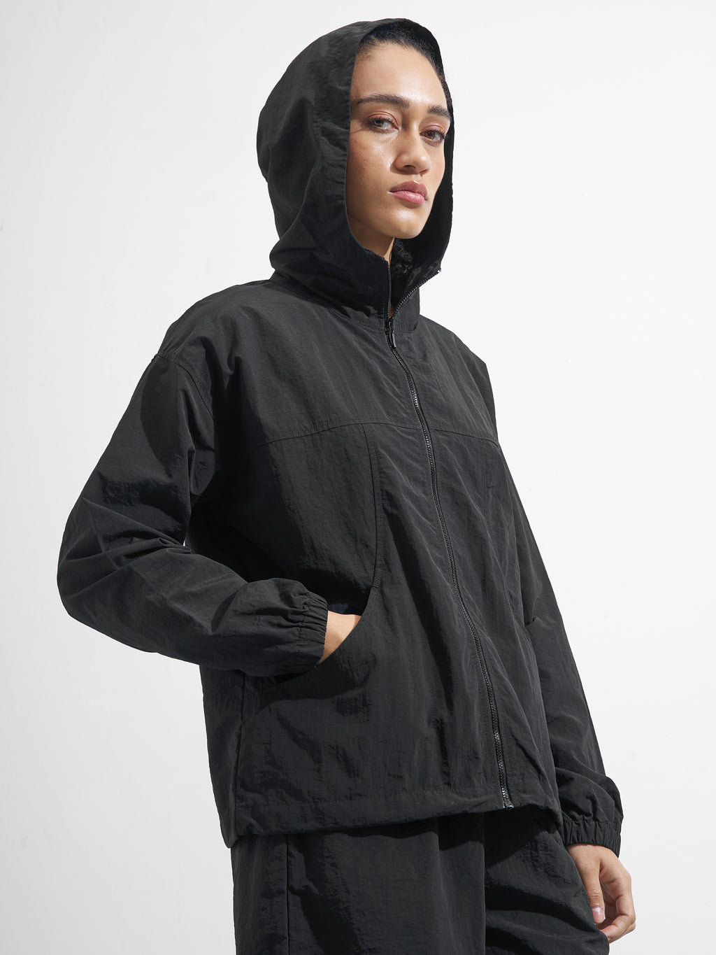 Street By Tokyo Talkies Women Black Open Front Jacket - Black - Image 6