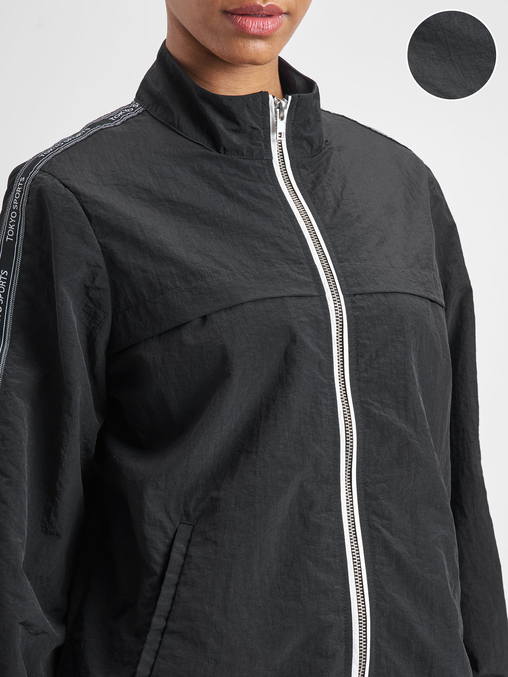 Street By Tokyo Talkies Women Black Open Front Jacket - Black - Image 5