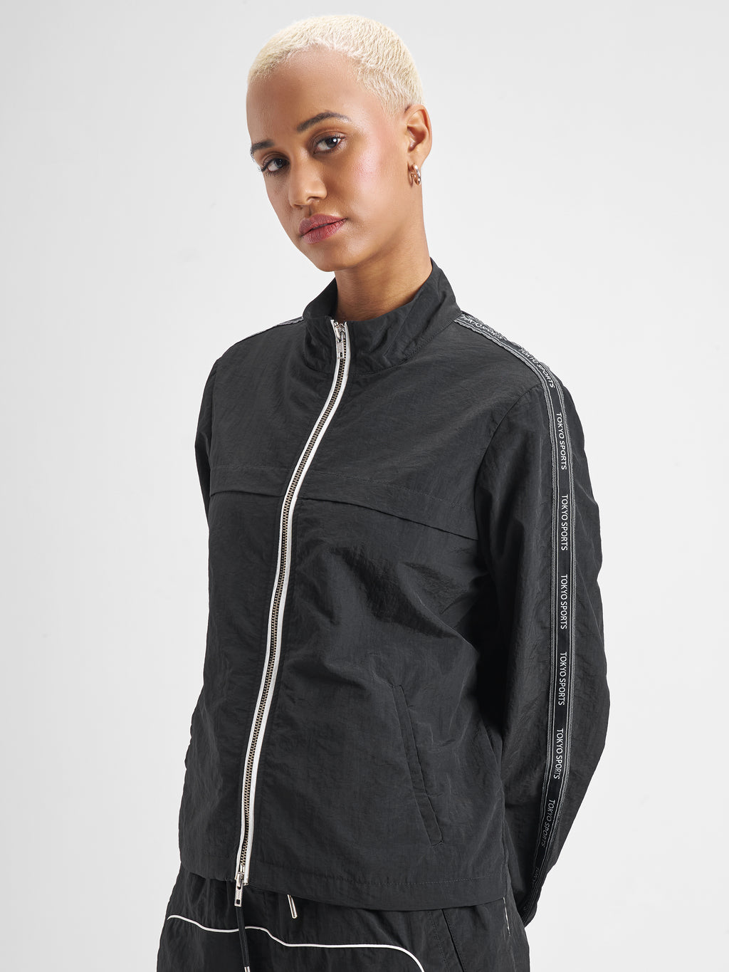 Street By Tokyo Talkies Women Black Open Front Jacket - Black - Image 6