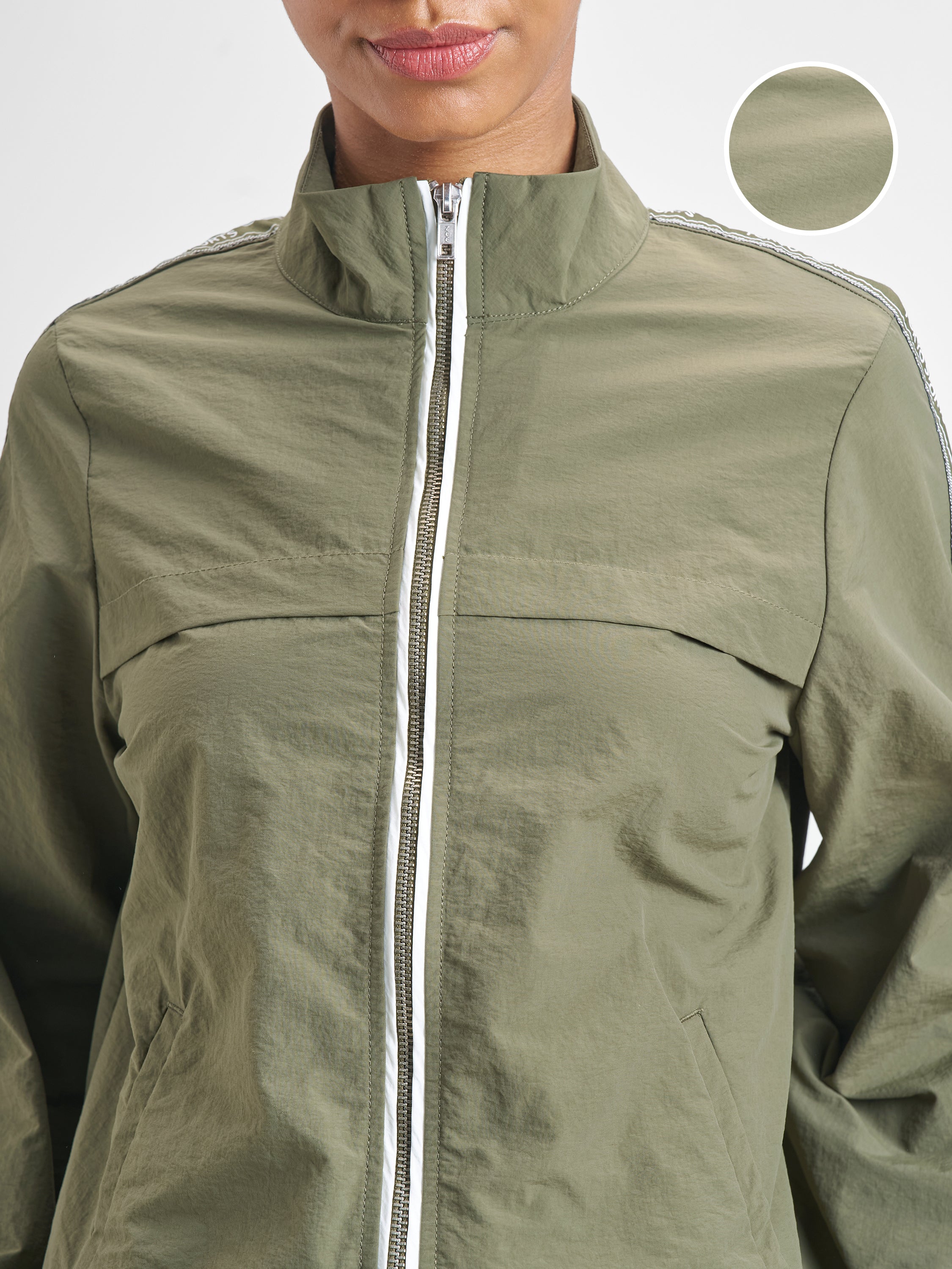 Street By Tokyo Talkies Women Green Open Front Jacket - Green - Image 5