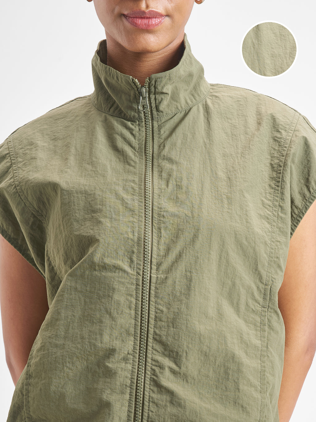 Street By Tokyo Talkies Women Green Open Front Jacket - Green - Image 5