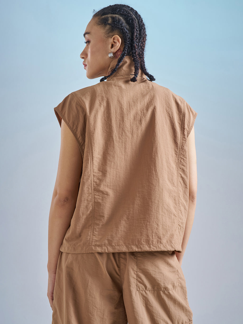 Street By Tokyo Talkies Women Brown Open Front Jacket - Brown - Image 3