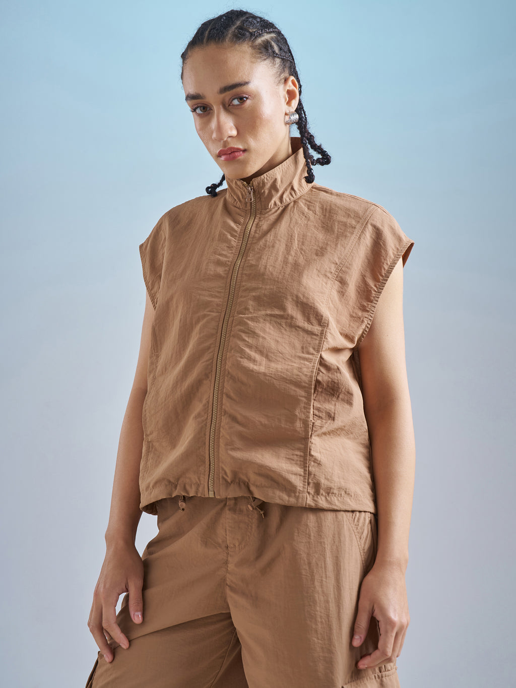 Street By Tokyo Talkies Women Brown Open Front Jacket - Brown - Image 4