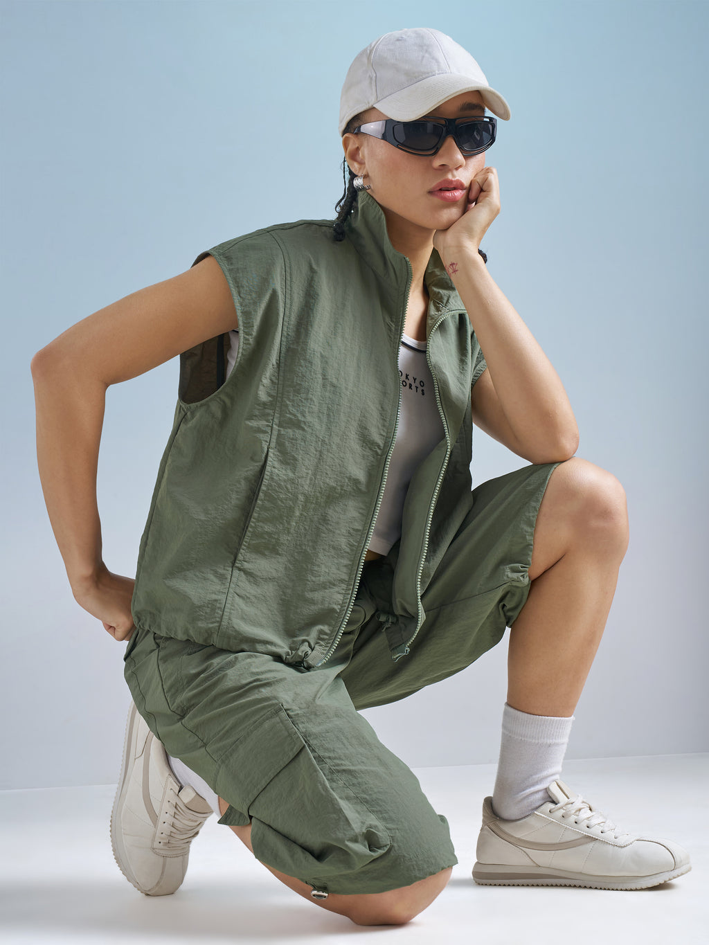 Street By Tokyo Talkies Women Green Open Front Jacket - Green - Image 2