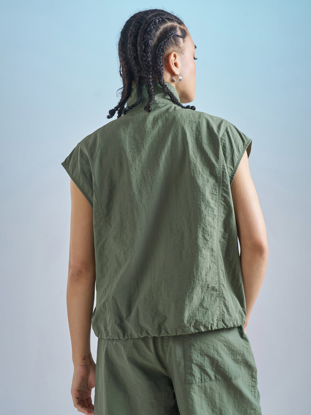 Street By Tokyo Talkies Women Green Open Front Jacket - Green - Image 3