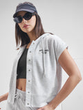 Street By Tokyo Talkies Women Grey Open Front Jacket - Grey - Image 1