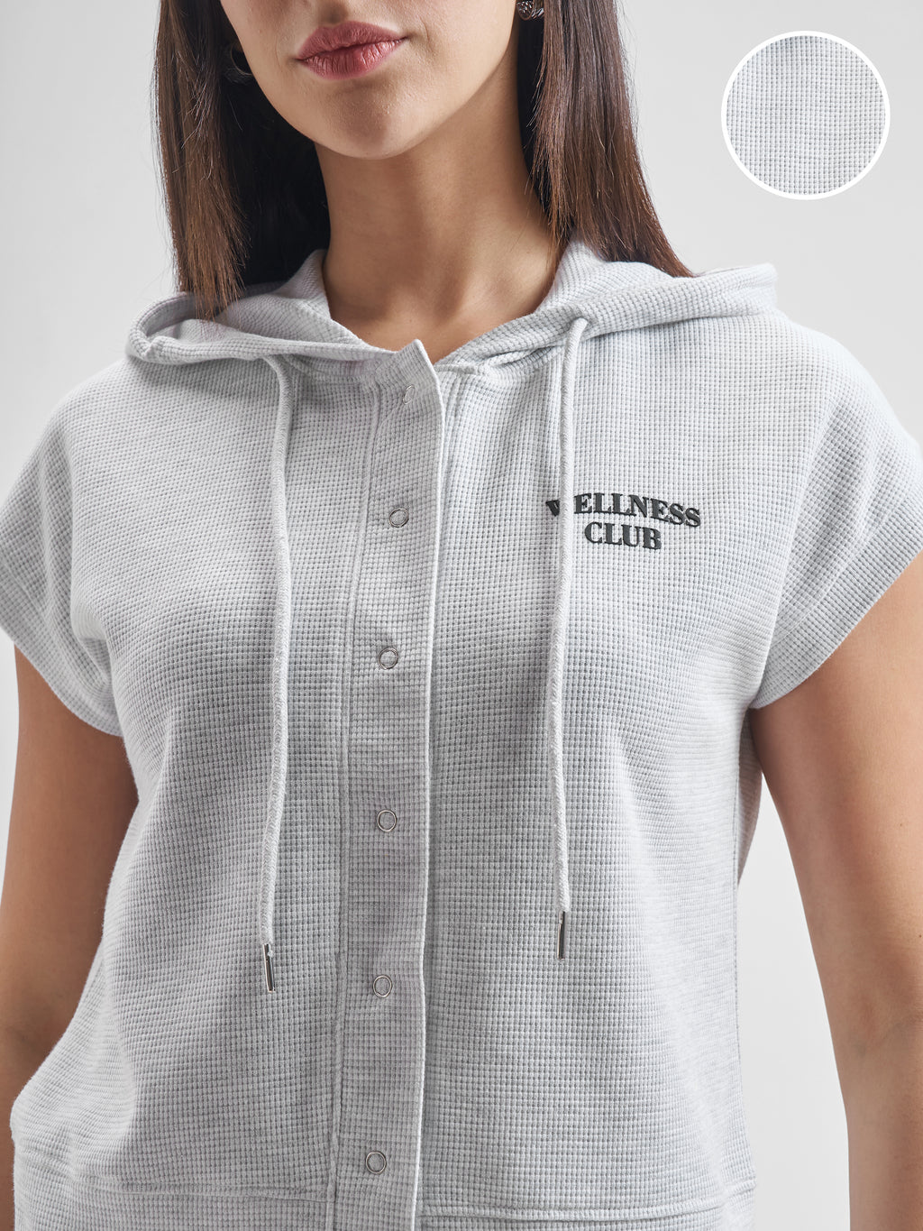 Street By Tokyo Talkies Women Grey Open Front Jacket - Grey - Image 5