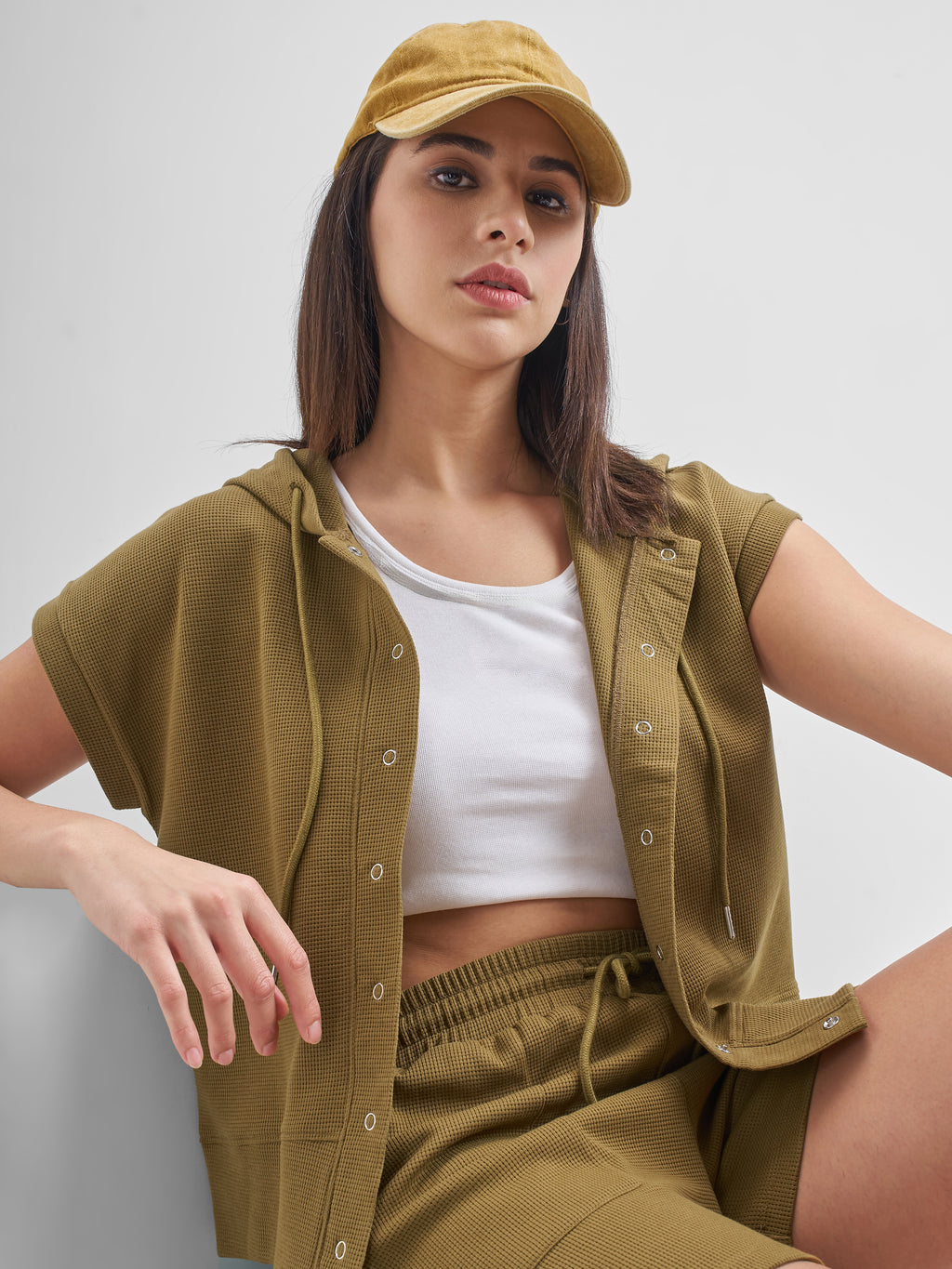 Street By Tokyo Talkies Women Brown Open Front Jacket - Brown - Image 1
