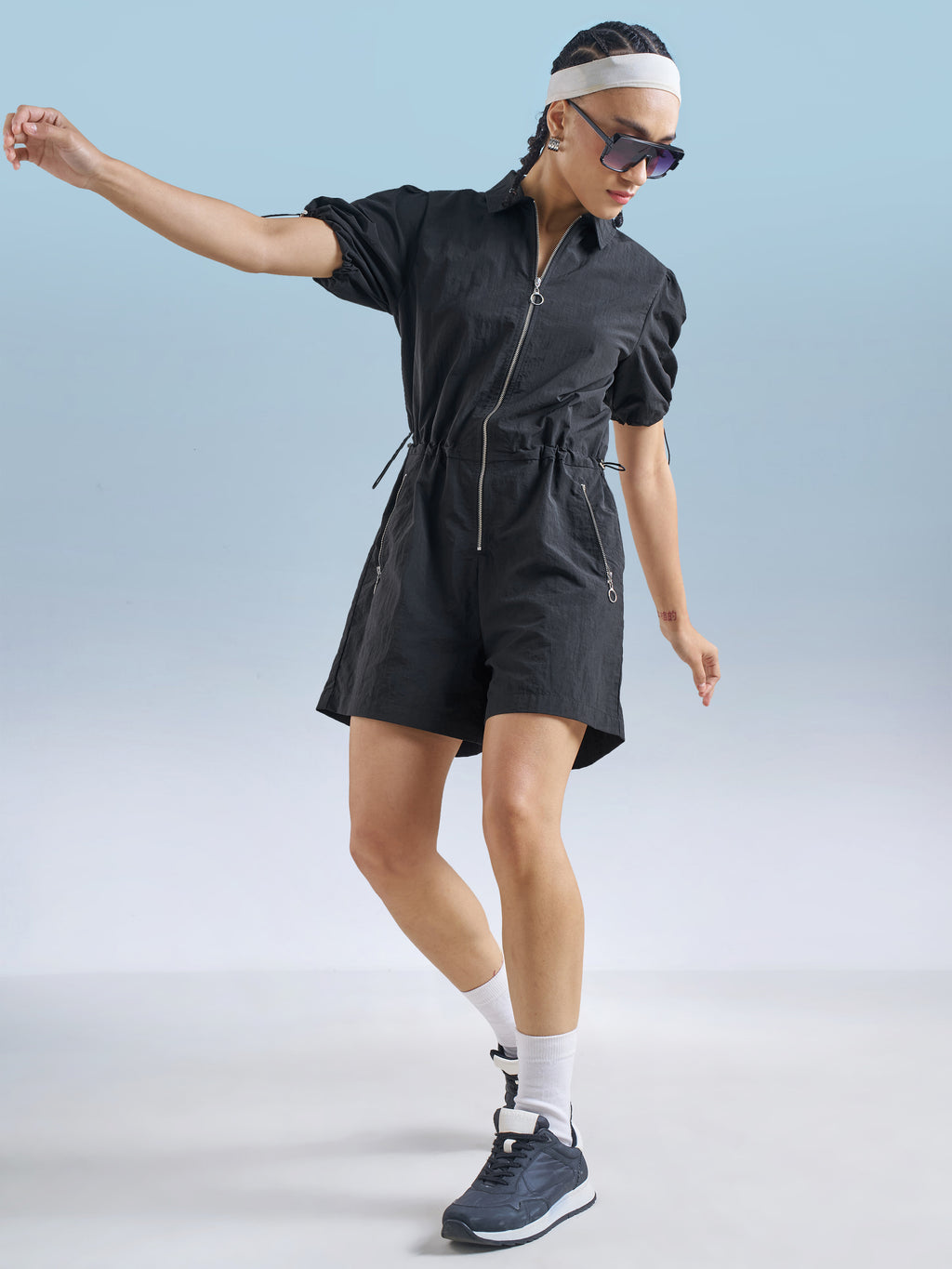 Street By Tokyo Talkies Women Black Solid Jumpsuit - Black - Image 2