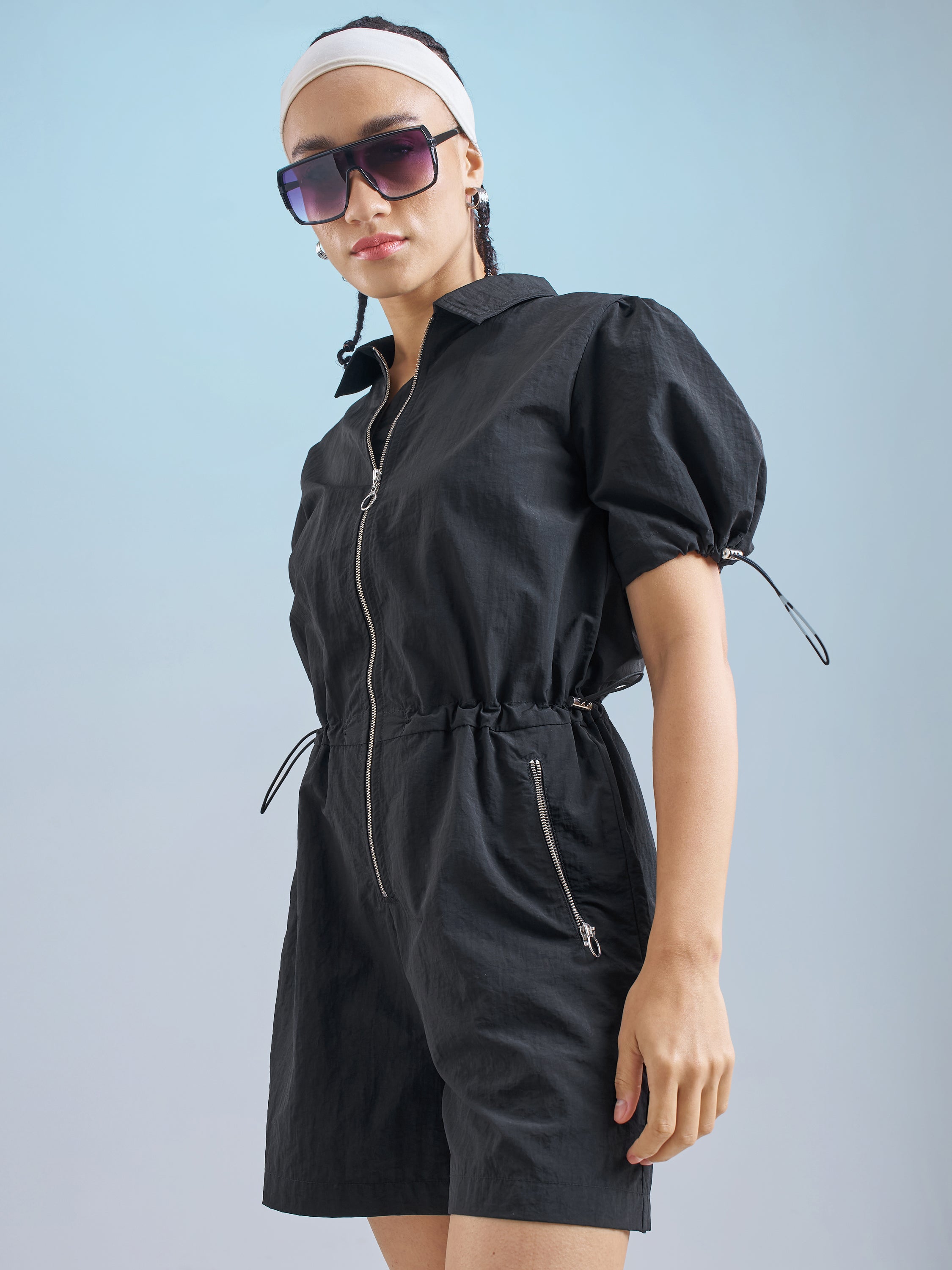 Street By Tokyo Talkies Women Black Solid Jumpsuit - Black - Image 4