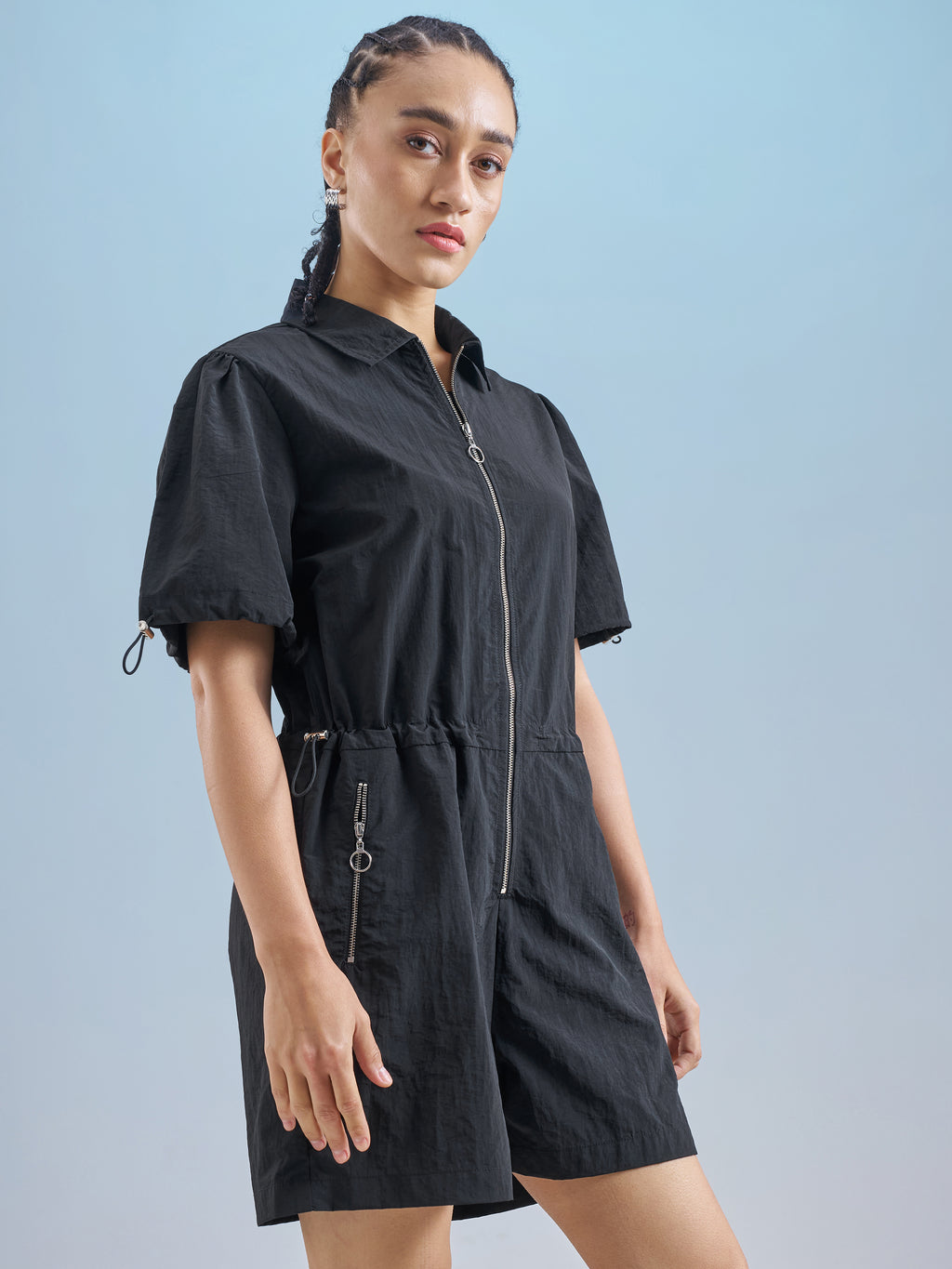 Street By Tokyo Talkies Women Black Solid Jumpsuit - Black - Image 6