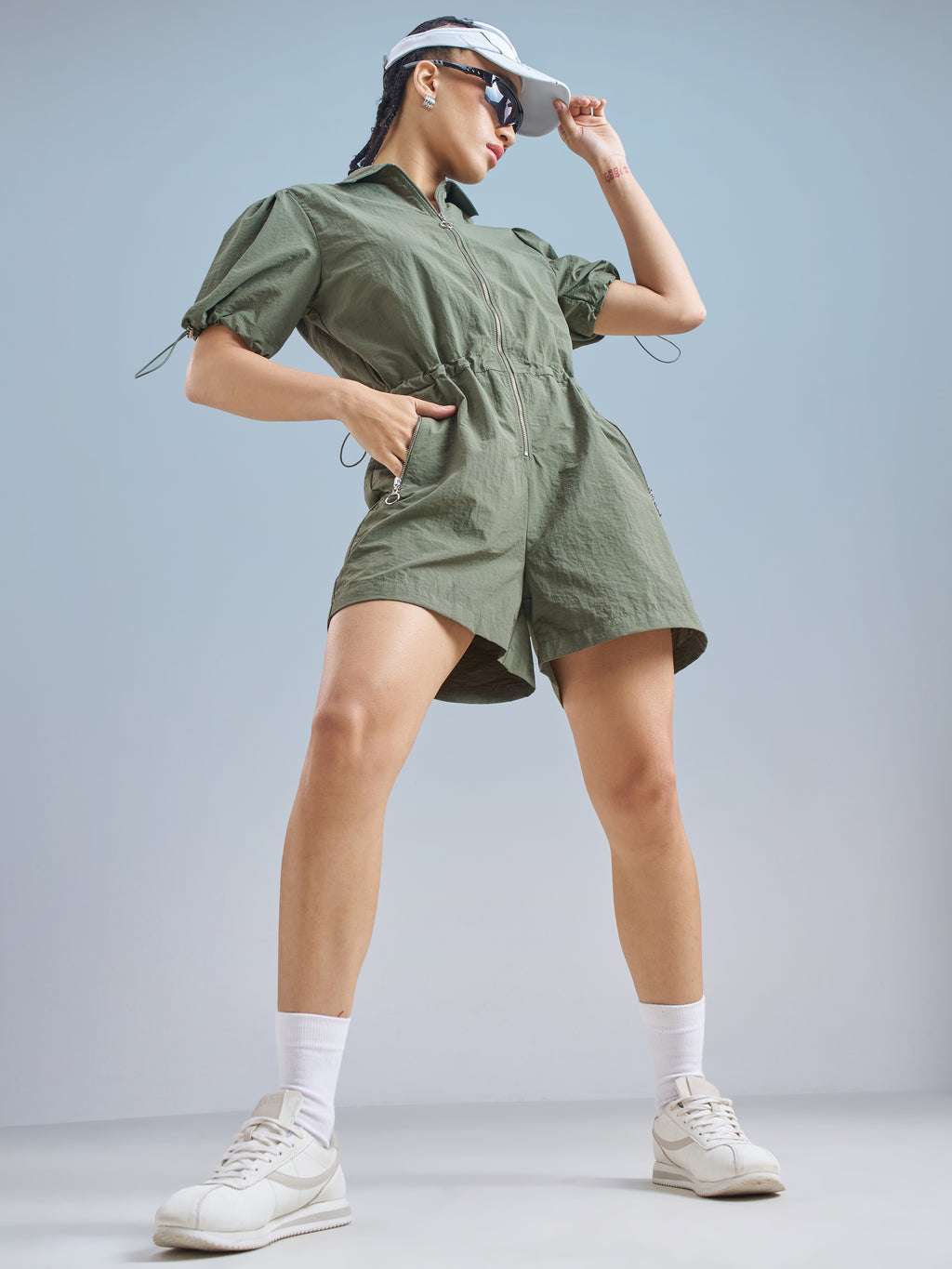 Street By Tokyo Talkies Women Green Solid Jumpsuit - Green - Image 2