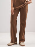 Street By Tokyo Talkies Women Brown Solid Regular Fit Trouser - Brown - Image 1
