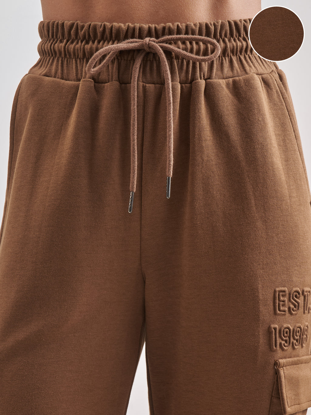Street By Tokyo Talkies Women Brown Solid Straight Fit Regular Trouser - Brown - Image 5