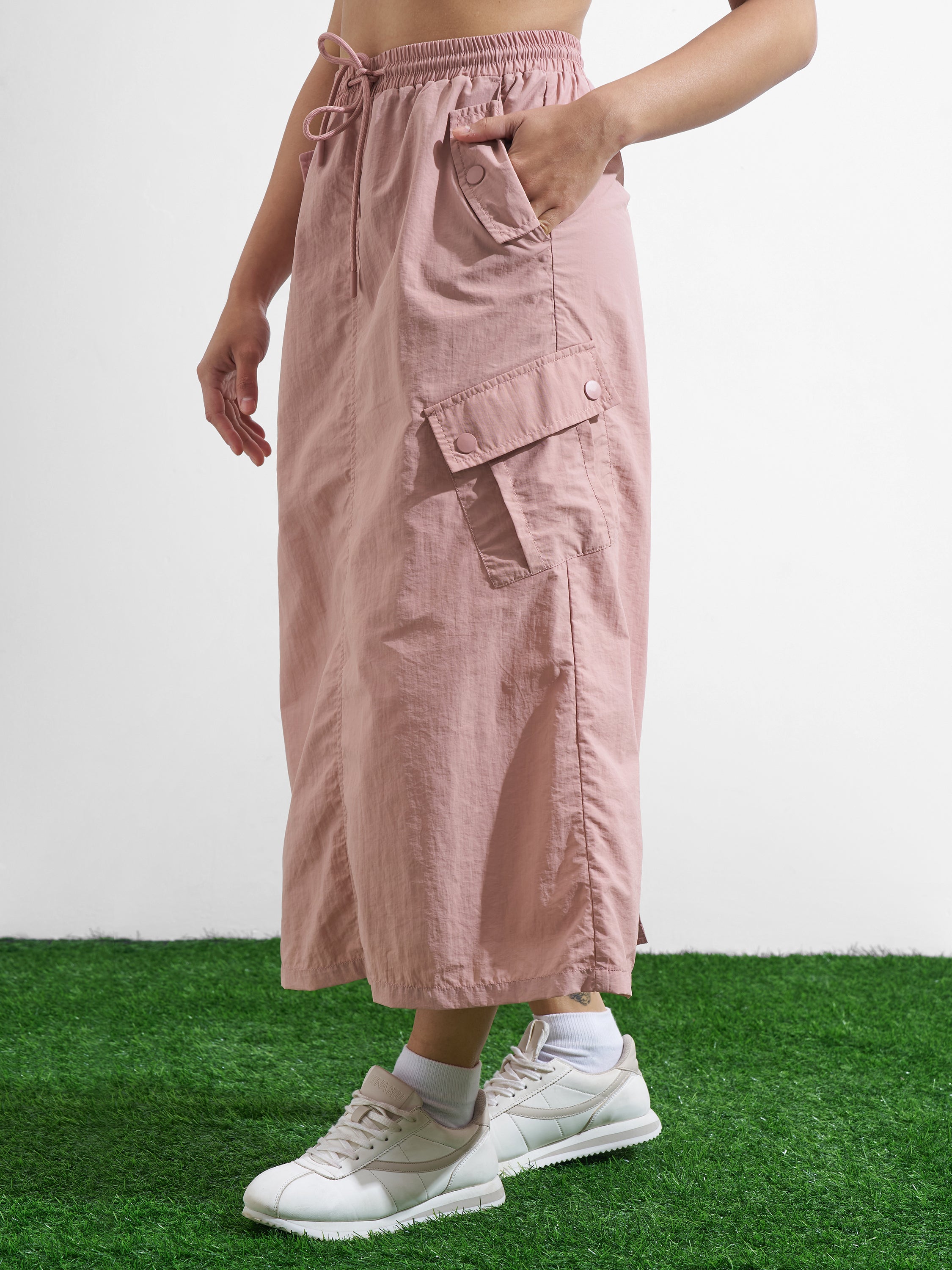Street By Tokyo Talkies Women Pink Midi Skirt - Pink - Image 4