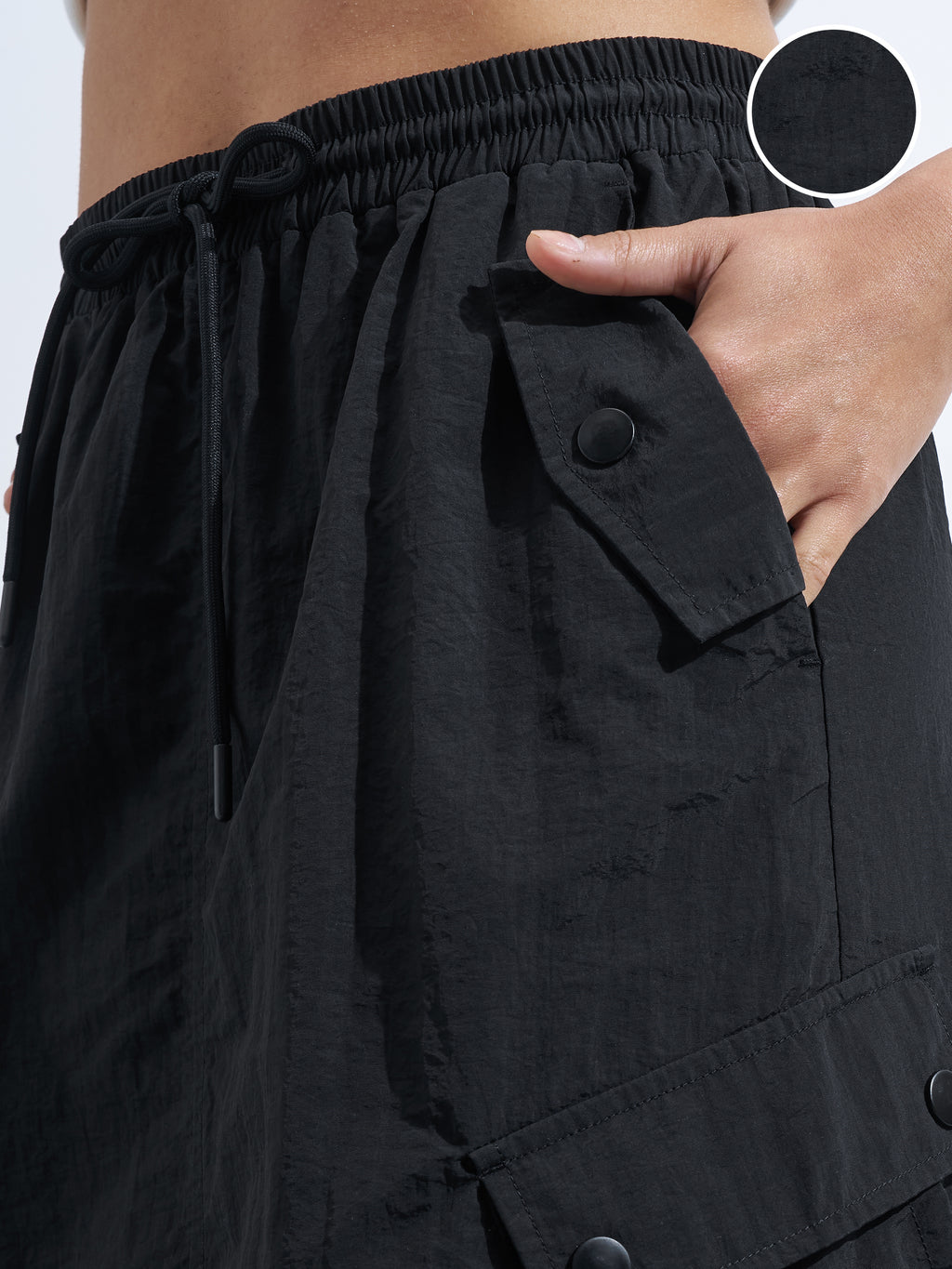 Street By Tokyo Talkies Women Black Midi Skirt - Black - Image 5