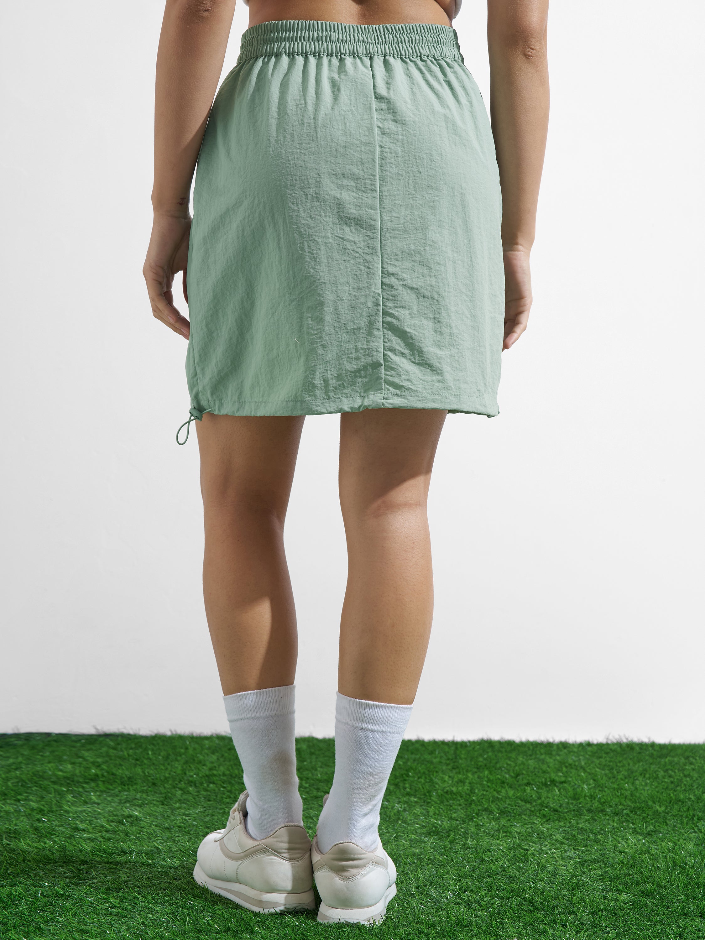 Street By Tokyo Talkies Women Green Mini Skirt - Green - Image 3