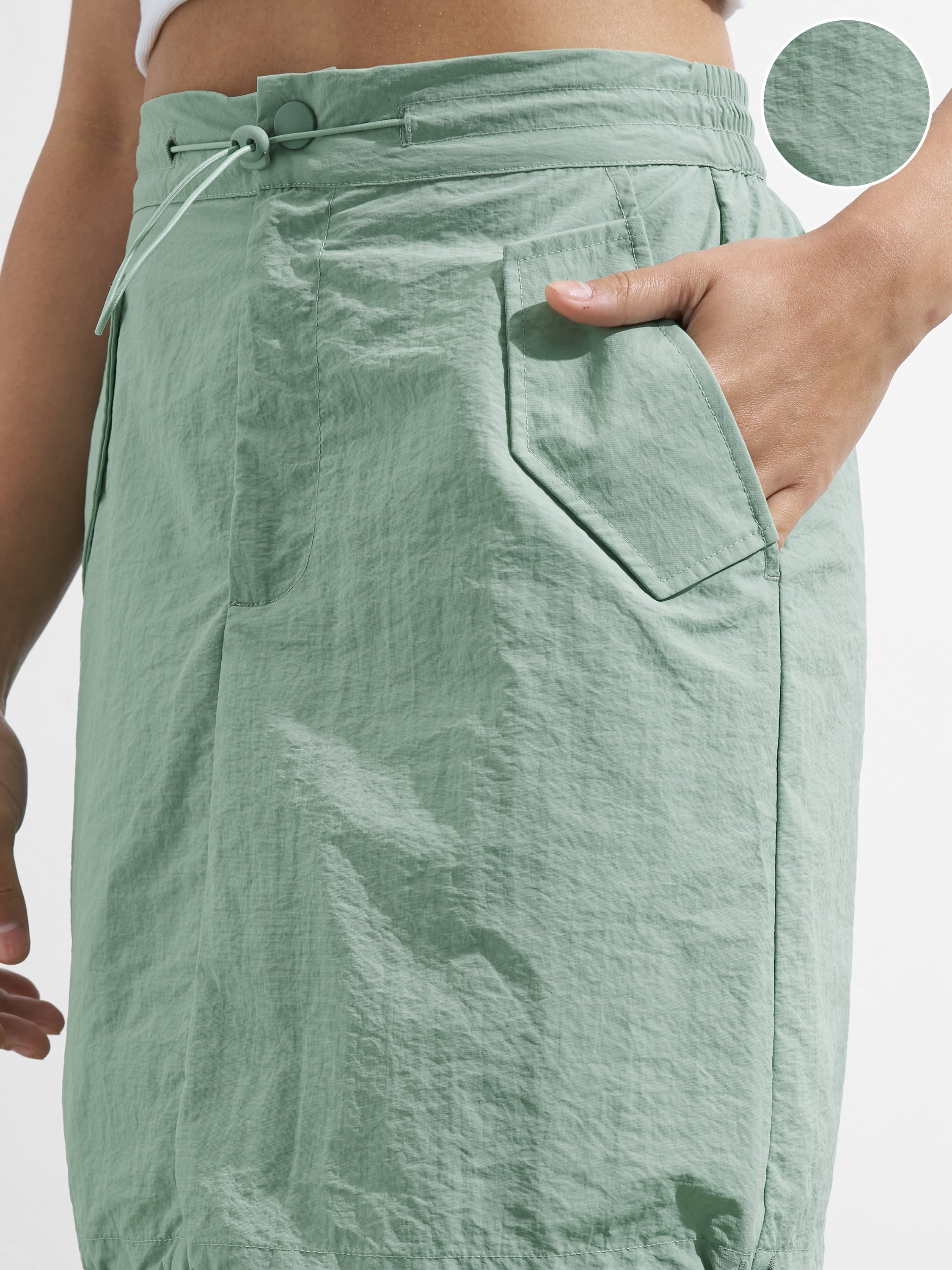 Street By Tokyo Talkies Women Green Mini Skirt - Green - Image 5