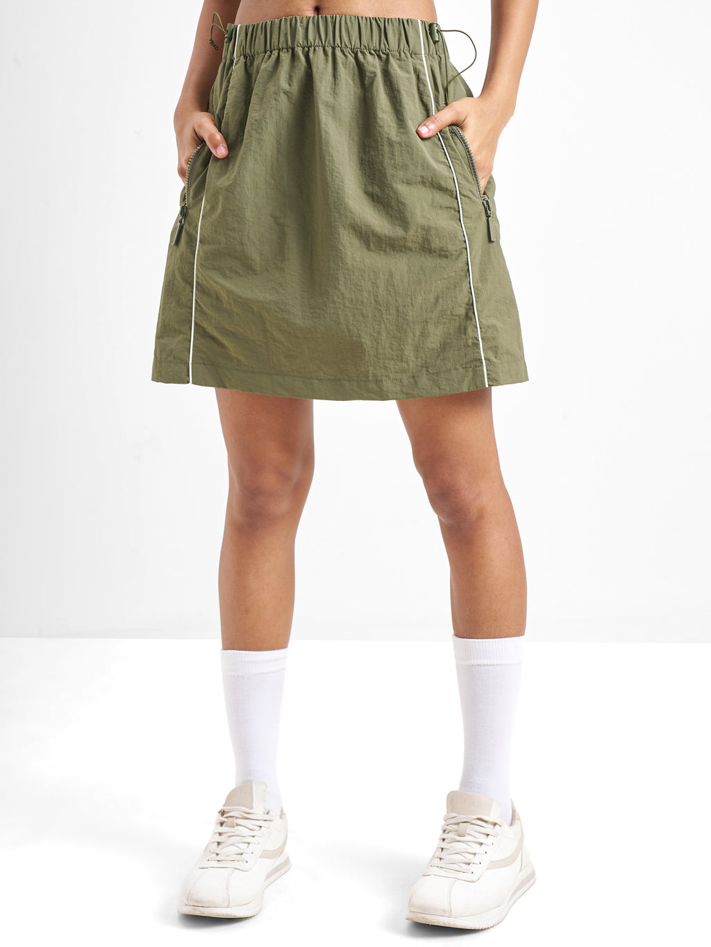 Street By Tokyo Talkies Women Green Mini Skirt - Green - Image 4