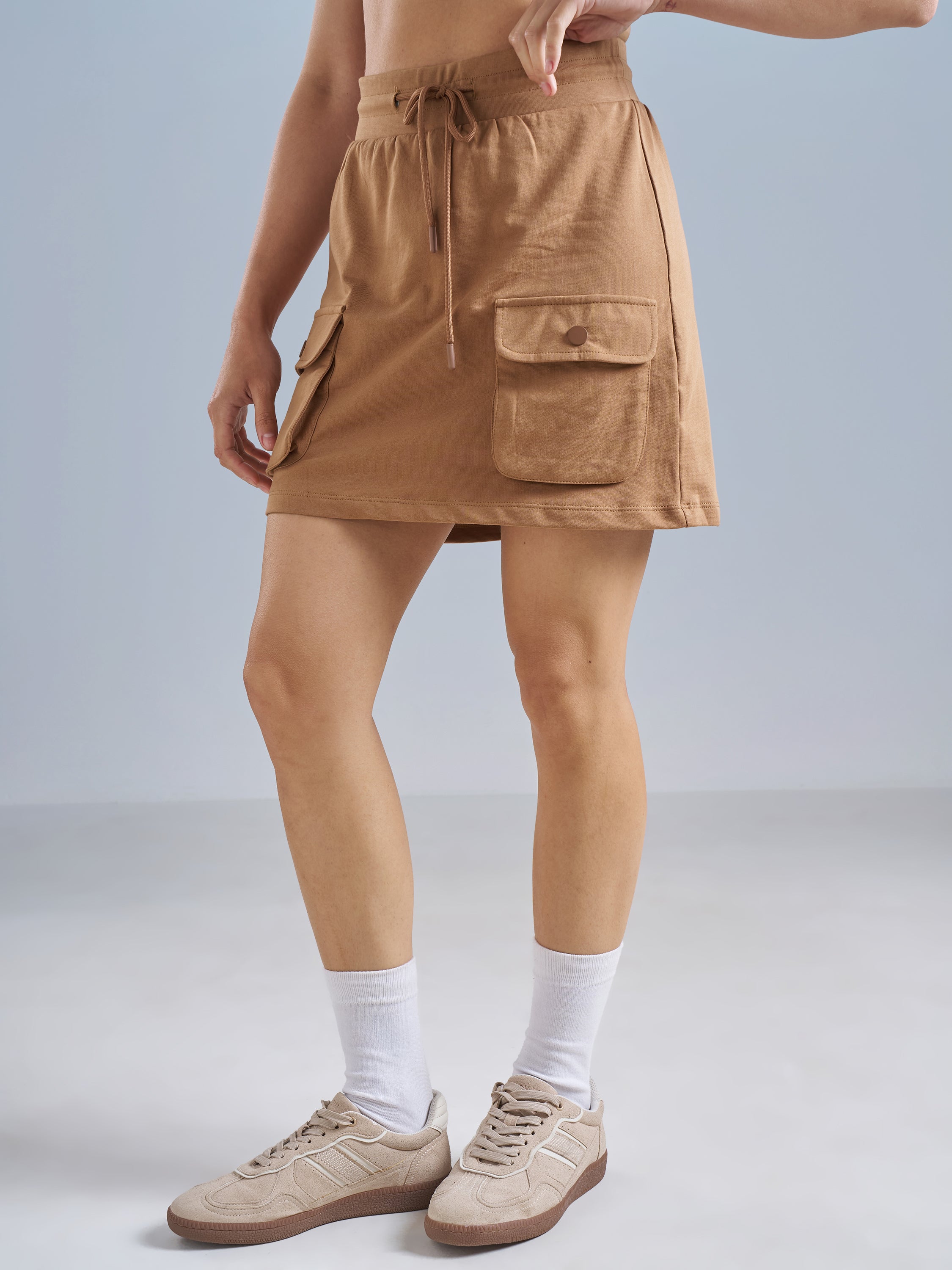 Street By Tokyo Talkies Women Brown Mini Skirt - Brown - Image 4