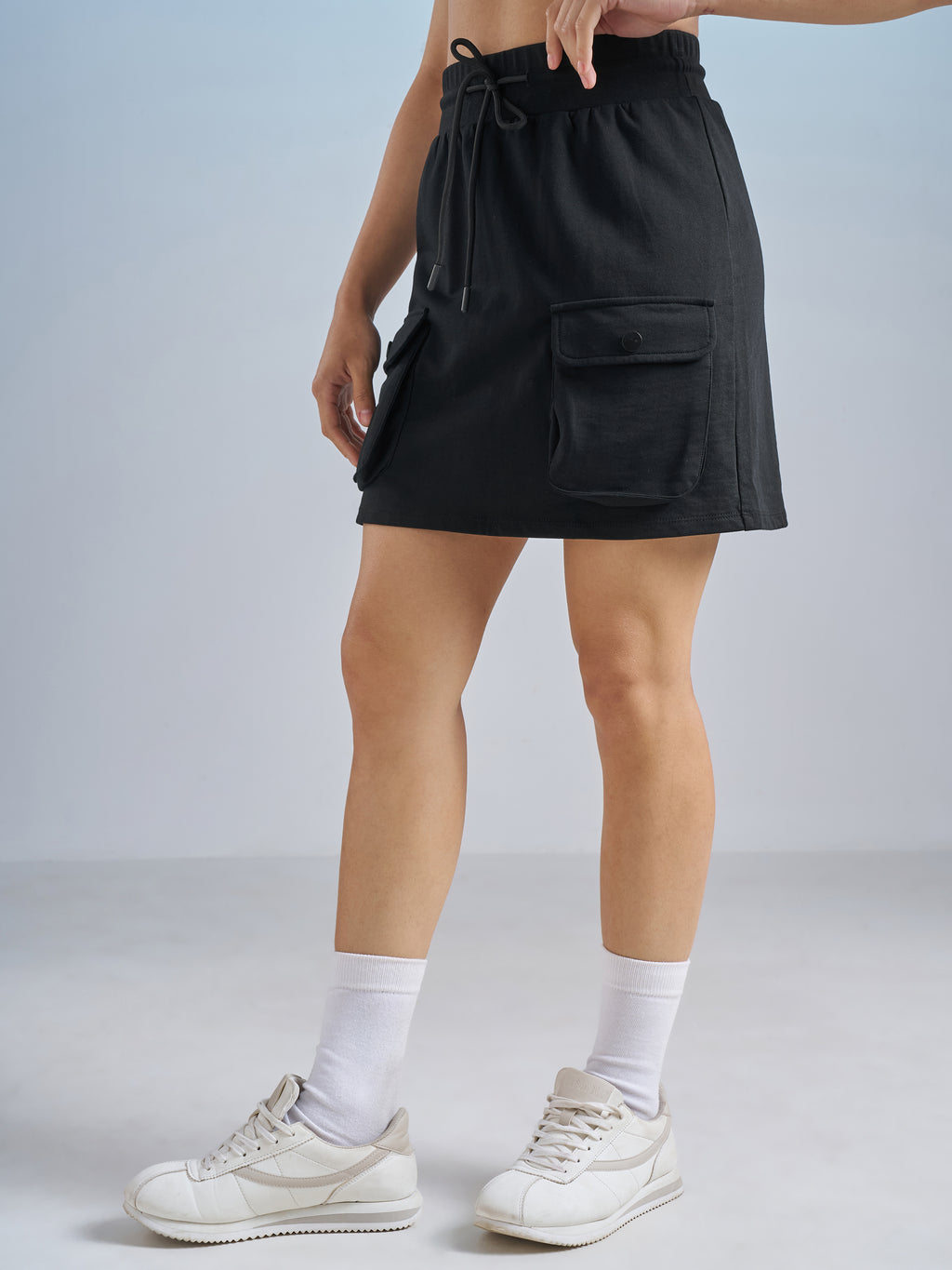 Street By Tokyo Talkies Women Black Mini Skirt - Black - Image 4