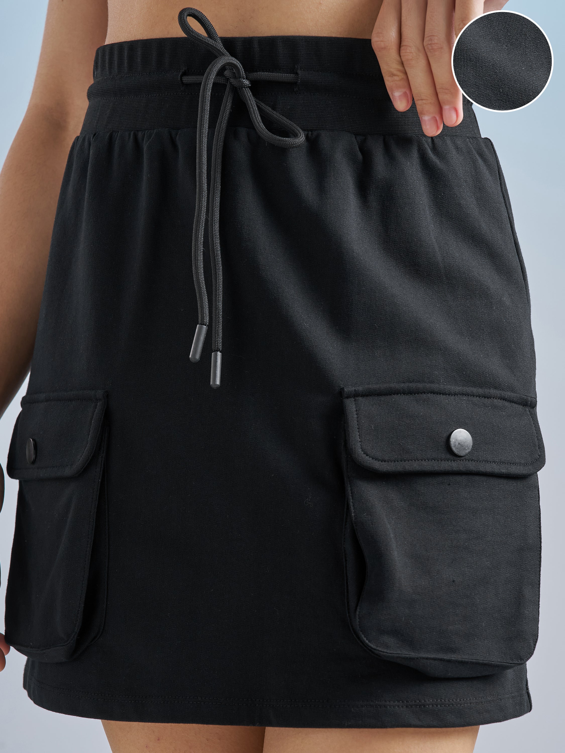 Street By Tokyo Talkies Women Black Mini Skirt - Black - Image 5