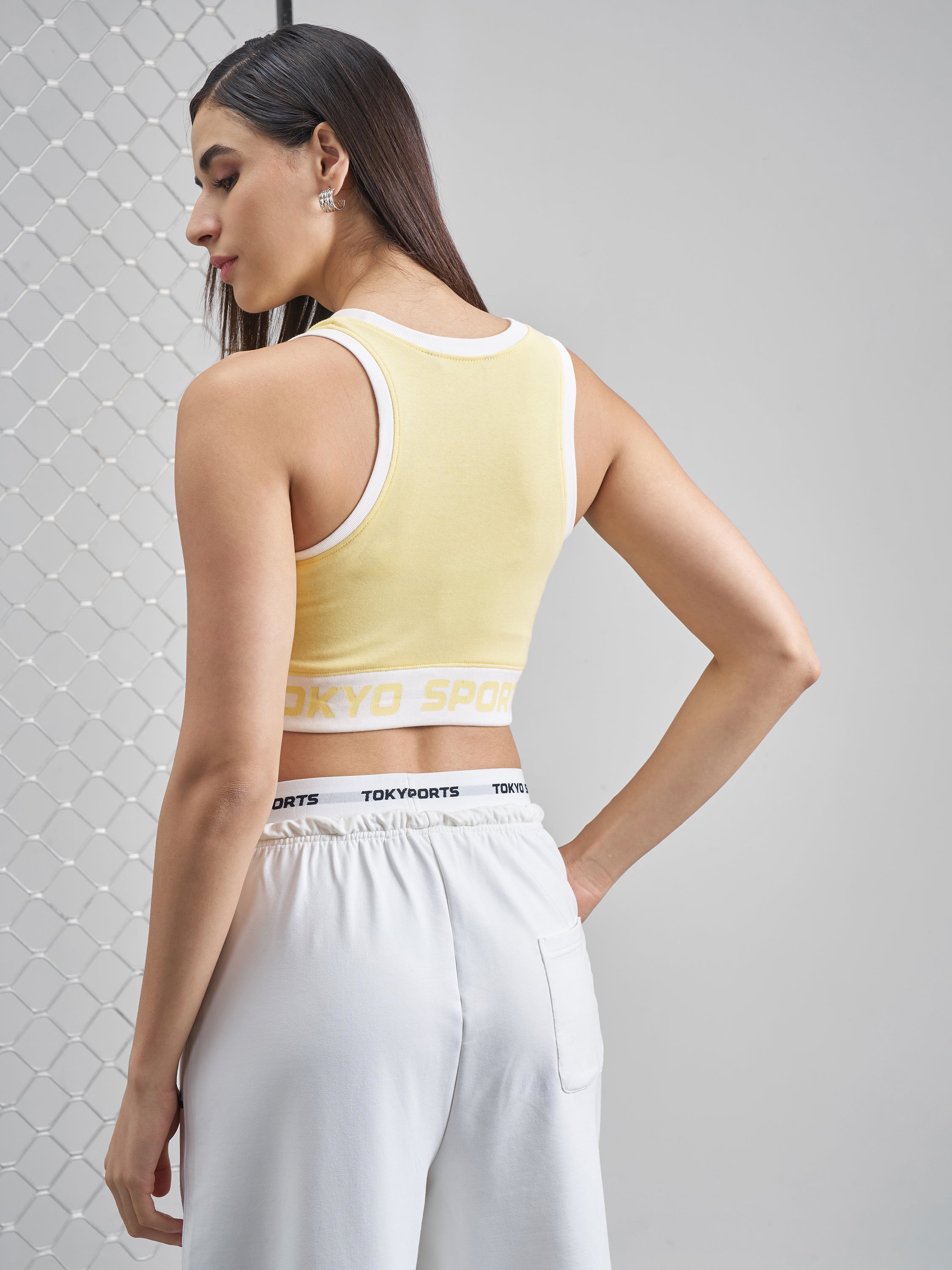 Street By Tokyo Talkies Women Yellow Printed Tank Top - Yellow - Image 3